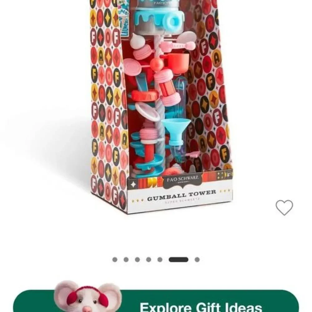 FAO Schwarz Gumball Playground Tower Machine Interactive Toy Holds 40 Gumballs